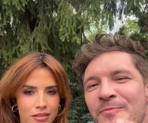 M jak miłość nowy sezon. Kama (Michalina Sosna), Marcin (Mikołaj Roznerski) na planie