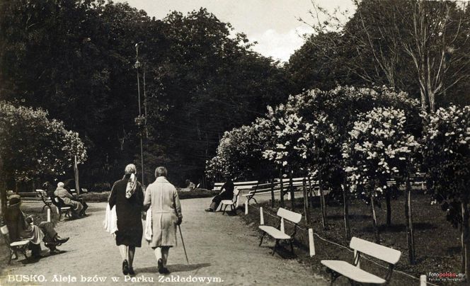 Uzdrowisko Busko Zdrój na archiwalnych zdjęciach