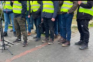 Protest rolników w Kołbaskowie