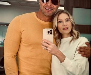 Barwy szczęścia na planie. Dominika (Karolina Chapko), Sebastian (Marek Krupski)