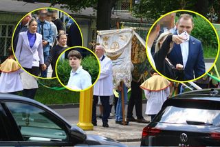 Karol Nawrocki z żoną i dziećmi na procesji Bożego Ciała. Wzbudzili sensację!