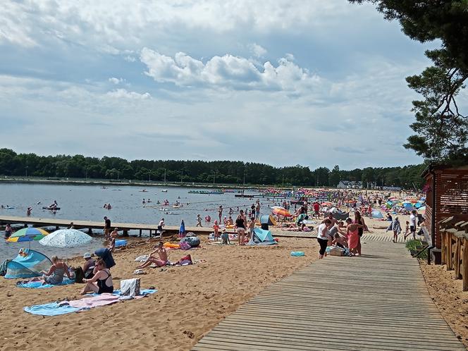 Zalew w Sielpi cieszy się dużą popularnością