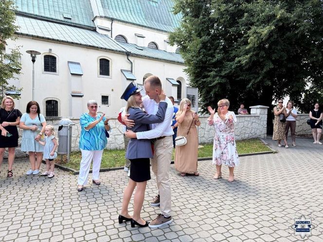 Zaręczyny w czasie święta policji w Pińczowie