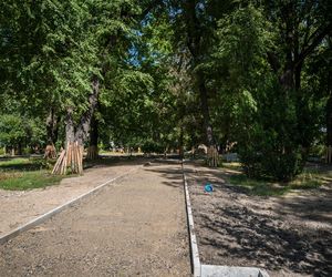 Rewitalizacja parku Bronowickiego w lublinie - postęp prac na koniec lipca 2025