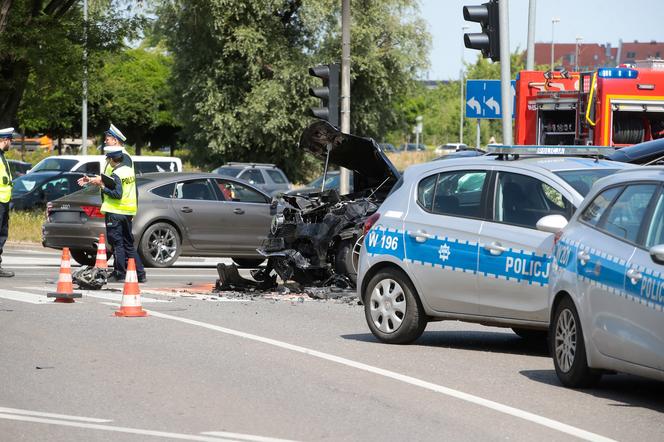 Wypadek na pl. Szyrockiego w Szczecinie