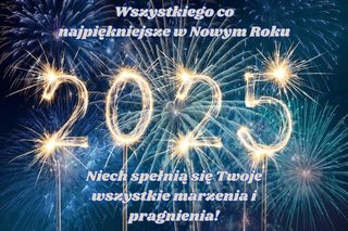 kartki z życzeniami Nowy Rok 2025
