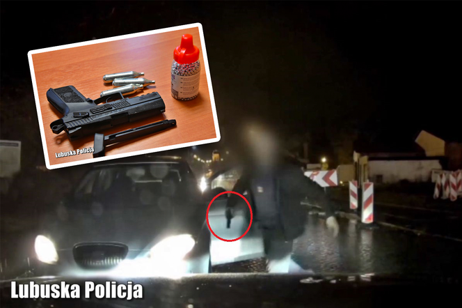 Bandyta na drodze! Wyjął broń i groził innemu kierowcy