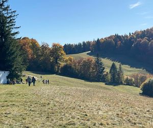 Małopolskie pasmo górskie zachwyca jesiennym pięknem. Ukryta perełka z widokiem na tatry 