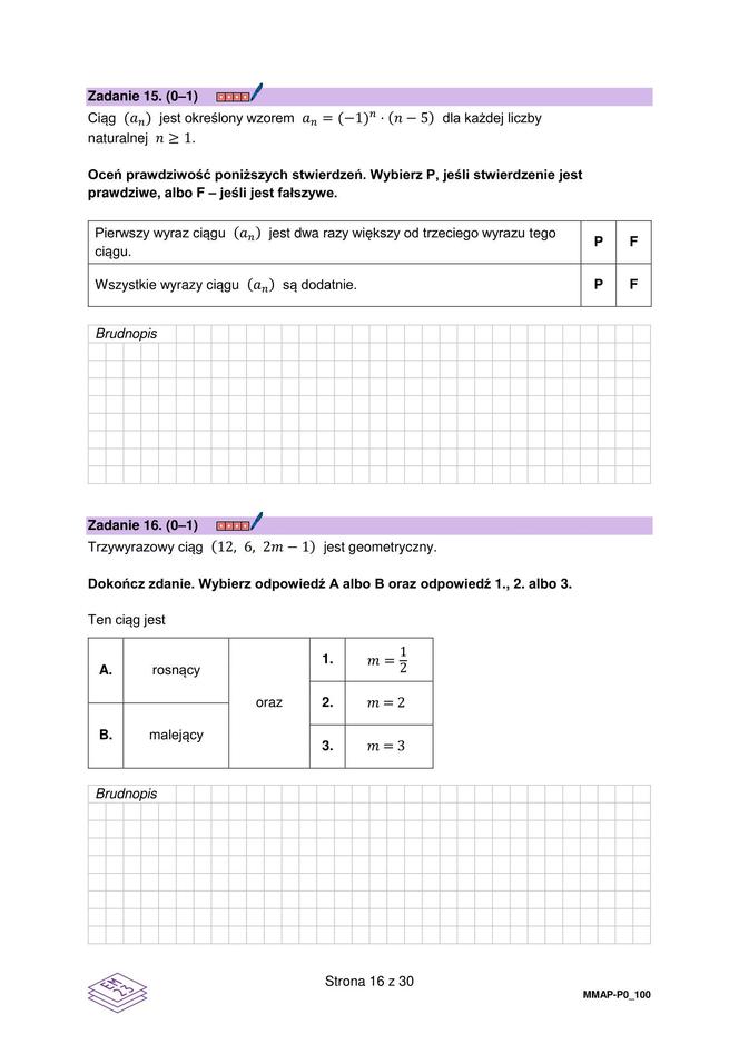 Matura 2024 - ARKUSZ CKE z matematyki (pp, nowa formuła)