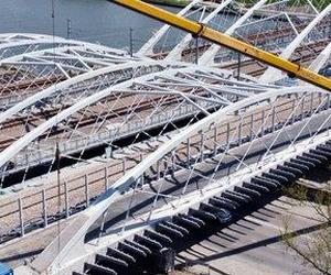 Trzy nowe mosty kolejow w Krakowie