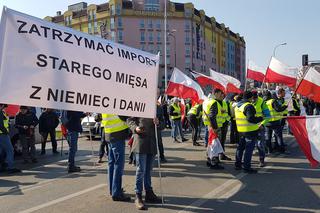 Protest rolników na Placu Zawiszy w Warszawie