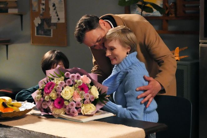 Barwy szczęścia odc. 3227. Sonia (Weronika Nockowska), Mateuszek (Filip Kowalewicz), Robert Stefaniak (Paweł Ławrynowicz)