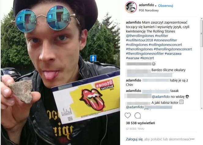 Znani na Koncercie Rolling Stones