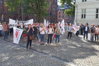 Protest budżetówki z Solidarności w Bydgoszczy [ZDJĘCIA]