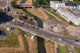 Przebudowa Al. Unii Lubelskiej. Kończą się prace przy rozbiórce pierwszego mostu