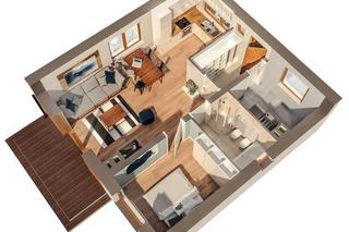 C333f Miarodajny wariant VI - wizualizacje, plany, rysunek, aranżacje, zdjęcia gotowego domu