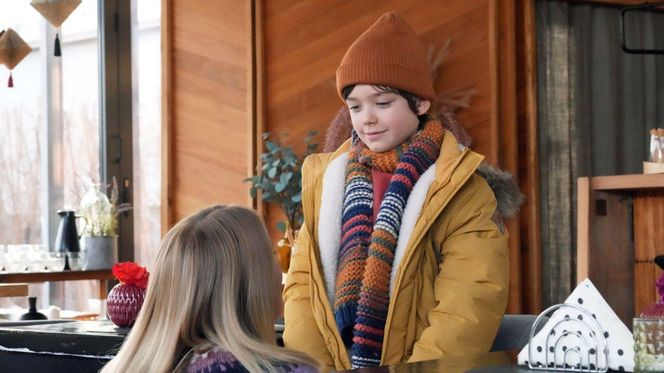 Barwy szczęścia odc. 3215. Dominika (Karolina Chapko), Mateuszek (Filip Kowalewicz)