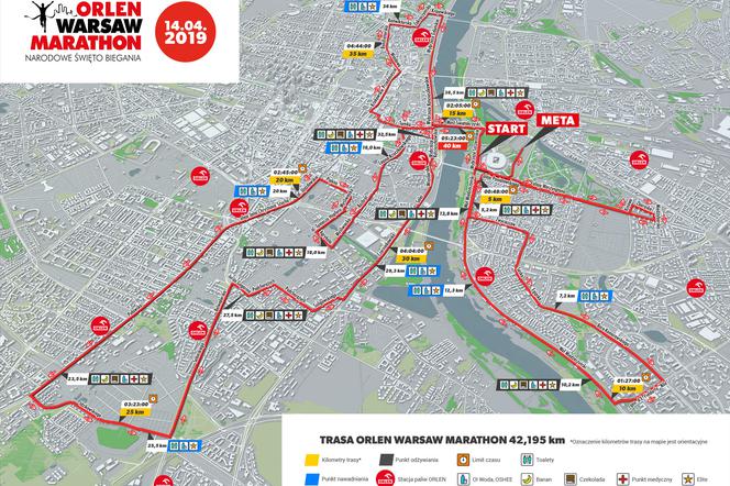 Znamy trasę ORLEN Warsaw Marathon! [MAPA]