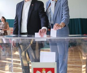 Głosowanie Andrzeja i Agaty Dudów 