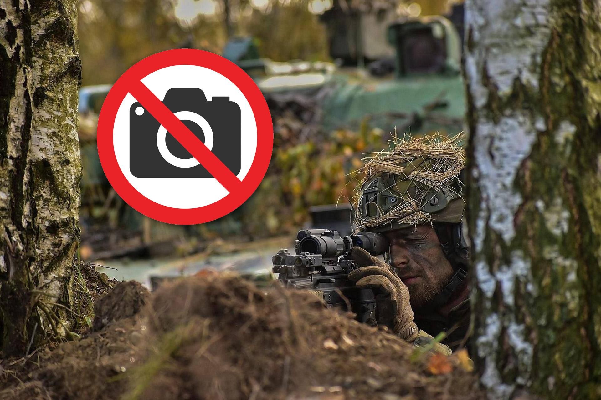 Czeskie wojsko, zakaz fotografowania