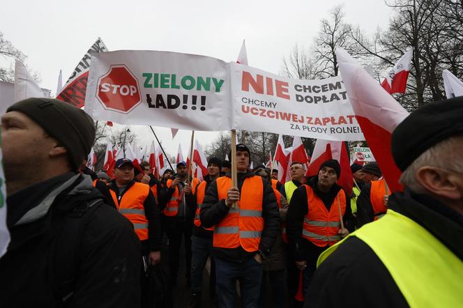 Strajk generalny rolników w Warszawie