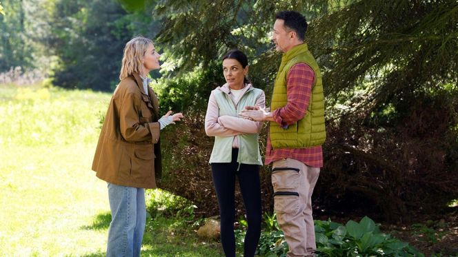 Barwy szczęścia odc. 3253. Janka (Oliwia Drożdżyk), Mariusz (Rafał Cieszyński), Kasia (Katarzyna Glinka)