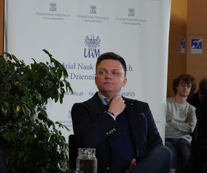 Szymon Hołownia na spotkaniu autorskim w Poznaniu