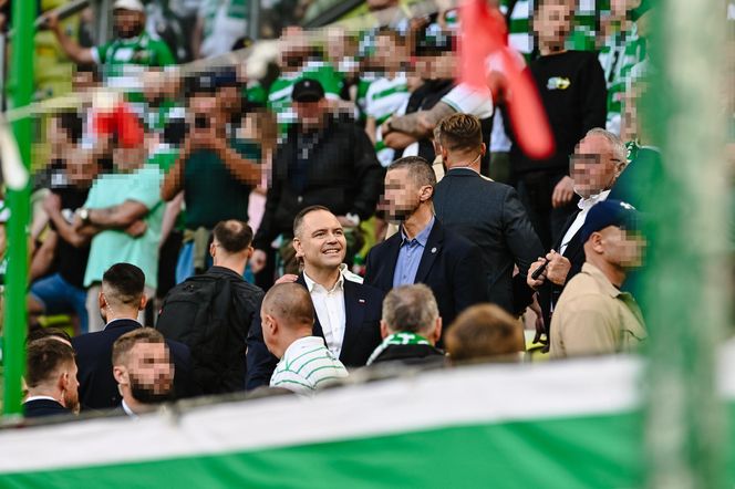 Karol Nawrocki na meczu Lechia Gdańsk - Motor Lublin. Prezydent poszedł do młyna! 