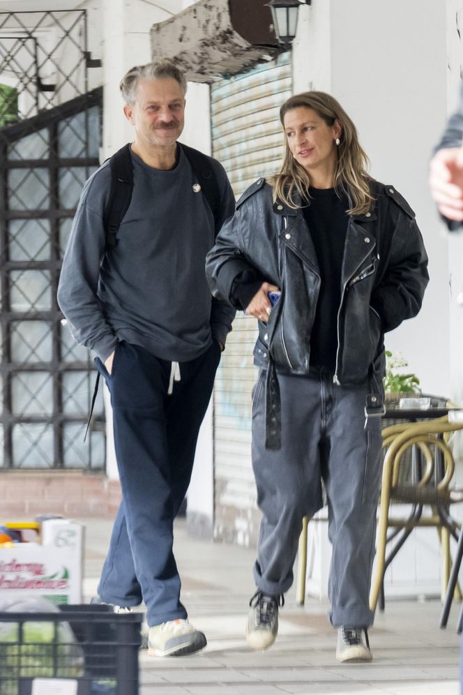 Grzegorz Damięcki i Magdalena Schejbal na spacerze