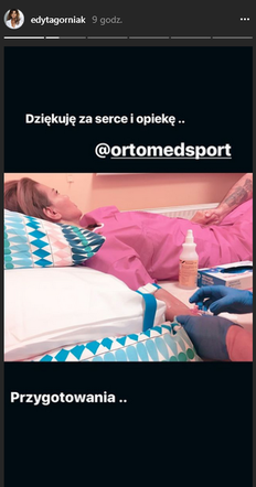 Edyta Górniak - operacja kolana