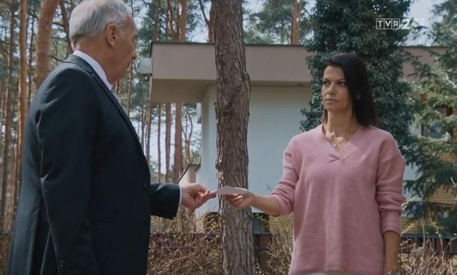 M jak miłość odc.1602. Jerzy Argasiński (Karol Strasburger), Patrycja (Alżbeta Lenska)