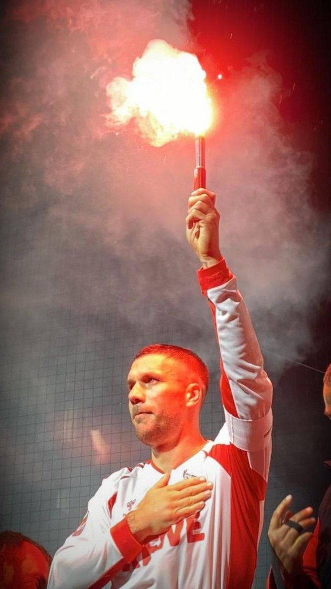 Lukas Podolski. Pożegnanie z kibicami w Kolonii