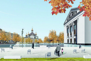 Pomnik Teatru Dramatycznego w Mariupolu, proj. Rozkvit