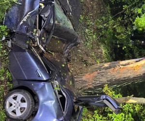 Śmiertelny wypadek na DK63 w powiecie siedleckim 