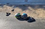 Wypadki z udziałem motocyklistów. Zdjęcia z materiałów policyjnych