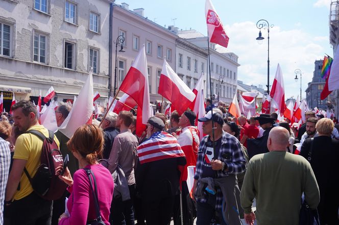 "Wielki marsz za Polską" Karola Nawrockiego 25.05.2025