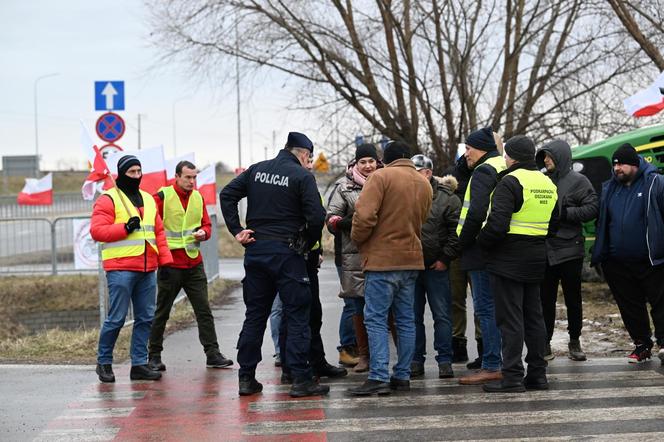 Protest rolników w Medyce