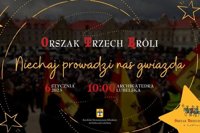 Orszak Trzech Króli w Lublinie - plakat wydarzenia 