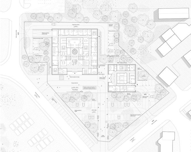 Siedziba Sądu i Prokuratury Rejonowej w Końskich według Heinle, Wischer und Partner Architekci