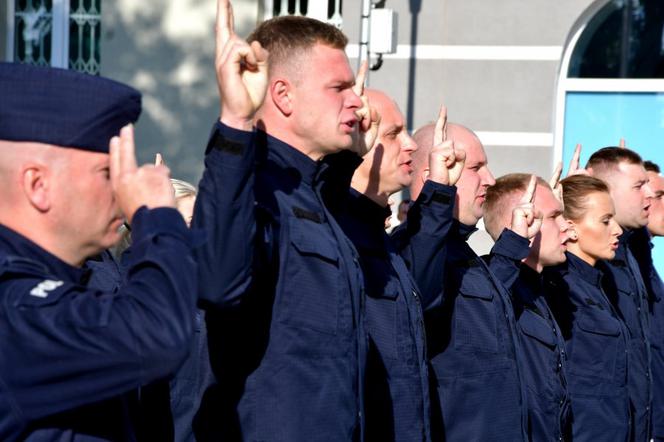 Ślubowanie nowych funkcjonariuszy podlaskiej policji