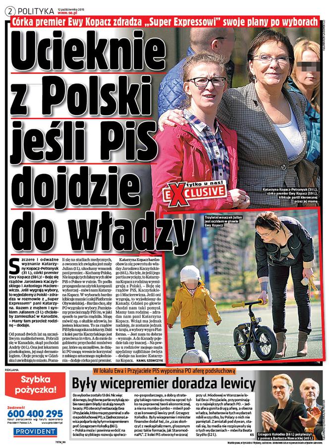 JAK RZĄDZIŁA PO MOI SYNOWIE NIE UCIEKLI Z POLSKI