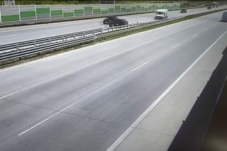 Wiceminister infrastruktury o szokującym zdarzeniu na A1 pod Piotrkowem Tryb. Kierowca BMW jechał pod prąd prosto na niego [ZDJĘCIA].
