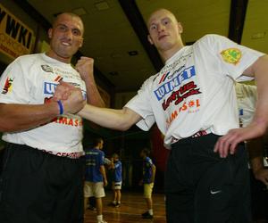 Pudzianowski, Najman i Włodarczyk w meczu Bokserzy vs Żużlowcy w 2006 roku