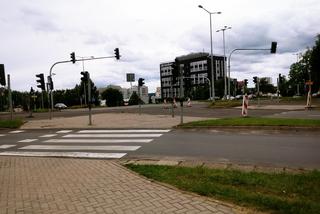 Roboty drogowe w centrum Olsztyna
