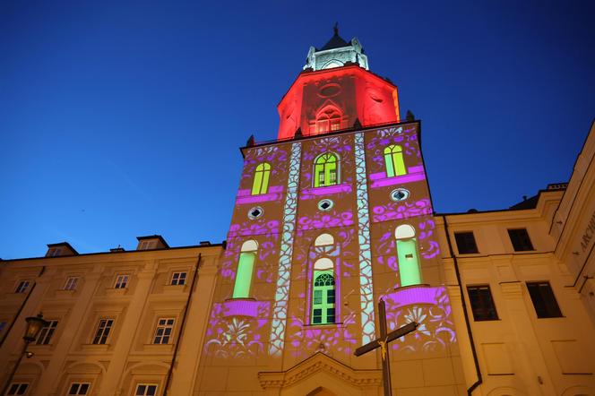 Lublinalia 2024. Na Wieży Trynitarskiej można oglądać wyjątkową iluminację.