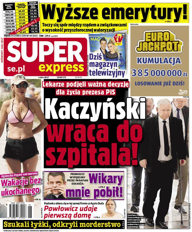 Kaczyński na okładkach