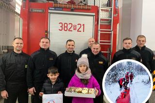 Dzieci podziękowały strażakom z Nowej Dęby za uratowanie psa [GALERIA]