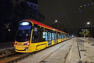 Testy trasy tramwaju do Wilanowa 