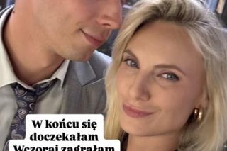 Na Wspólnej nowy sezon. Monika (Sylwia Gliwa), Darek Żbik (Michał Mikołajczak) na planie