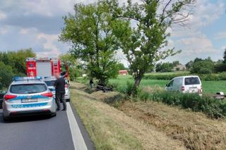 Dramatyczny wypadek na DK78. Lądował śmigłowiec LPR